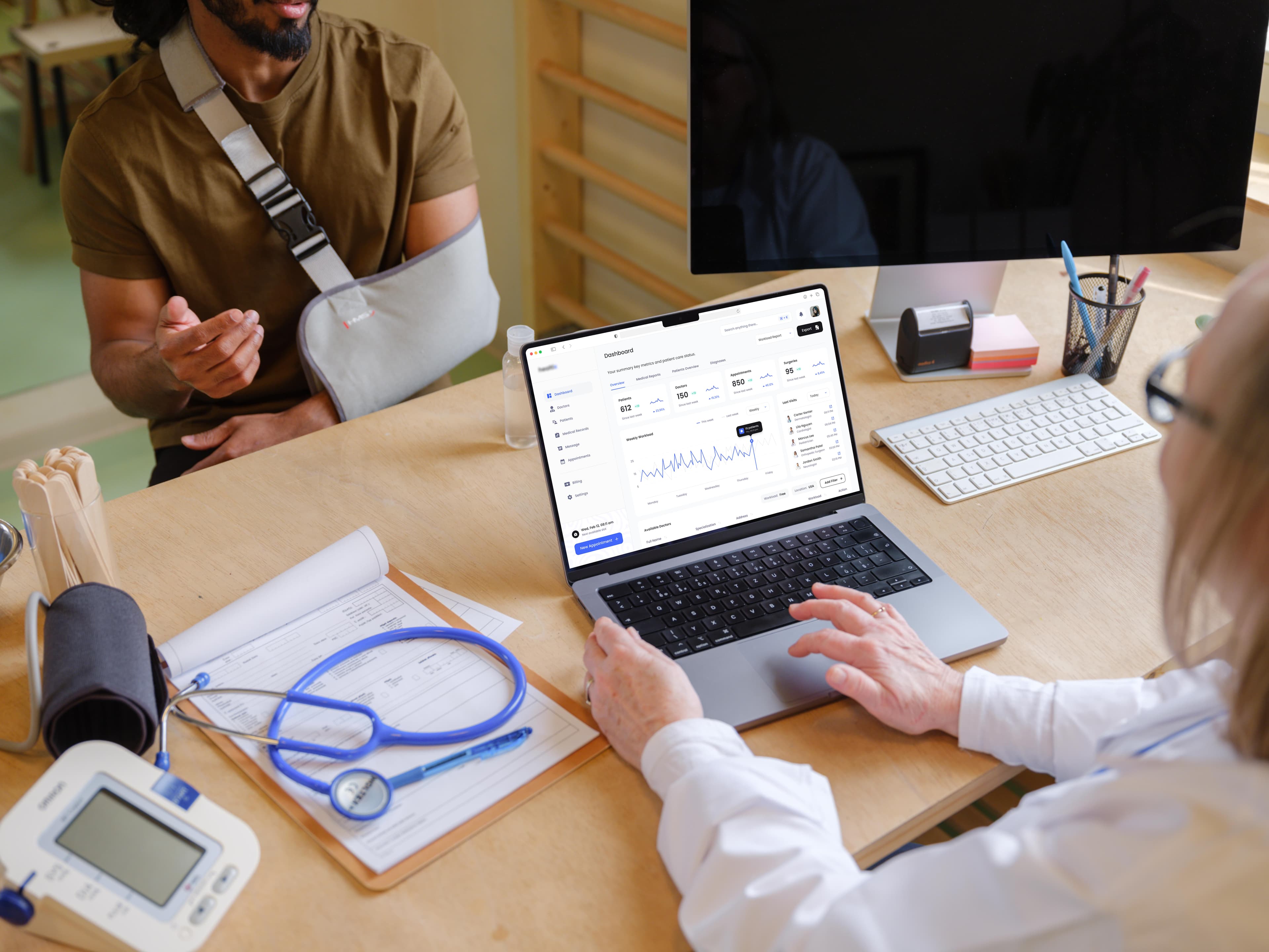 Medical platform dashboard