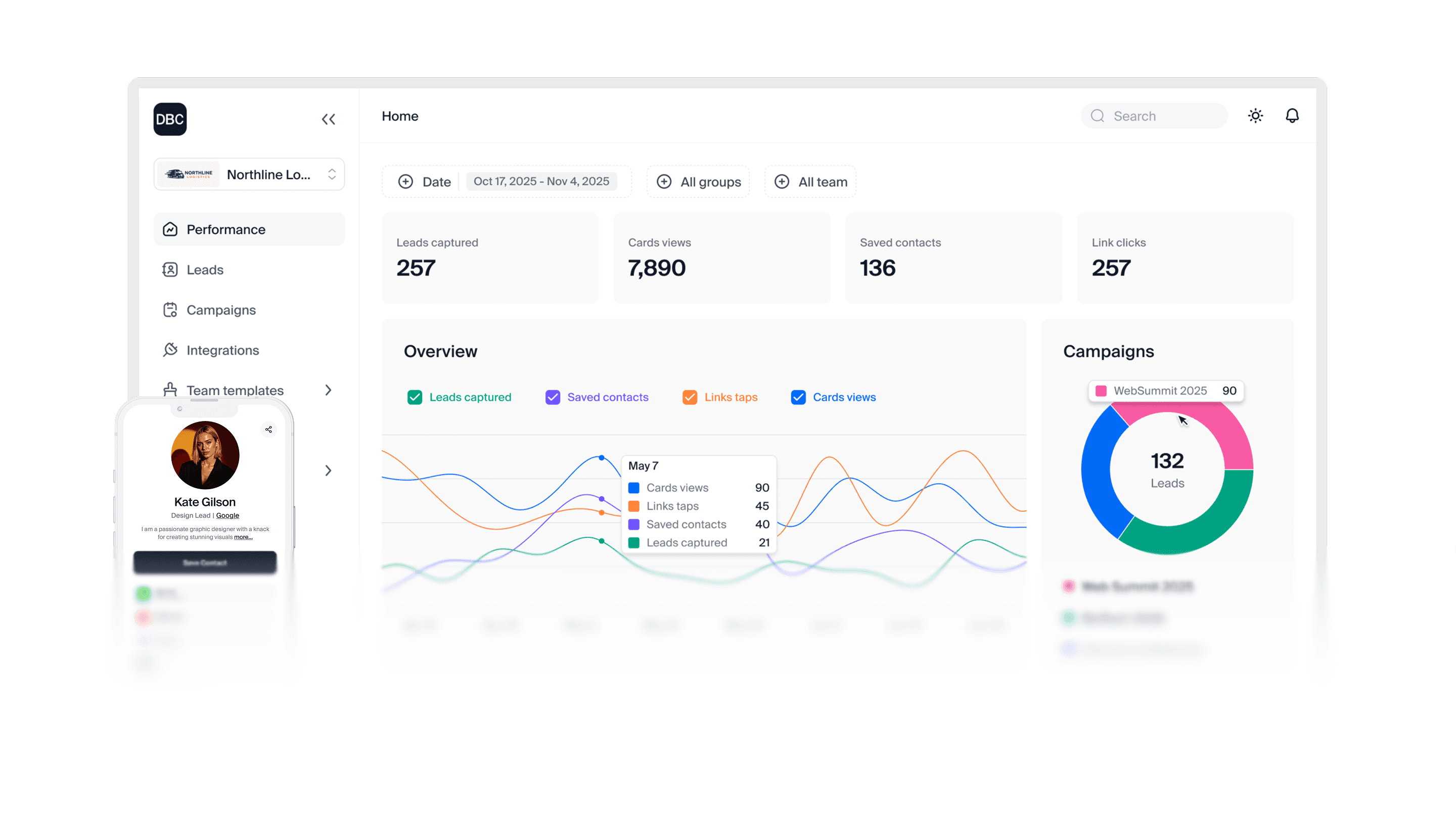 Digital Business Card Platform preview