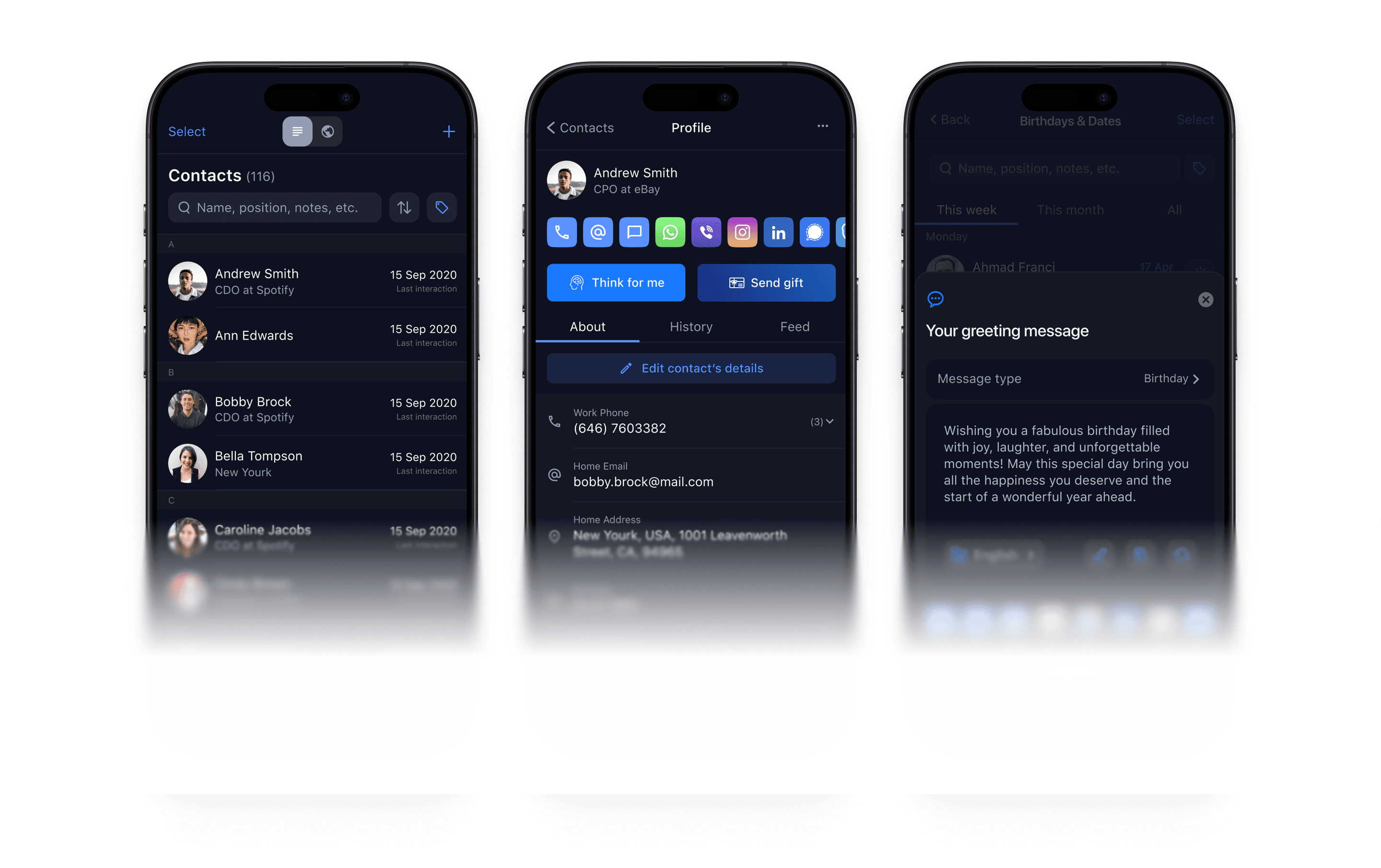 Personal CRM Mobile App preview