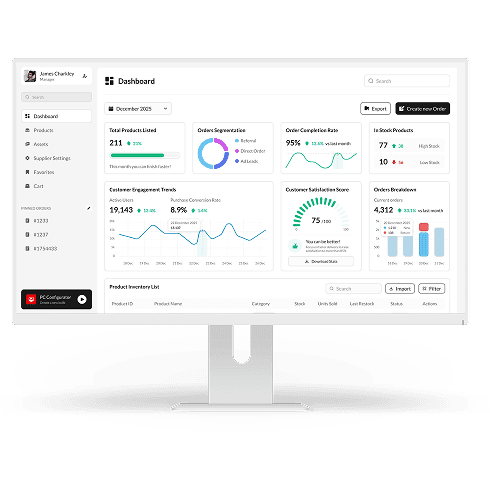 Smart Dashboard for Sales, Inventory & Insights