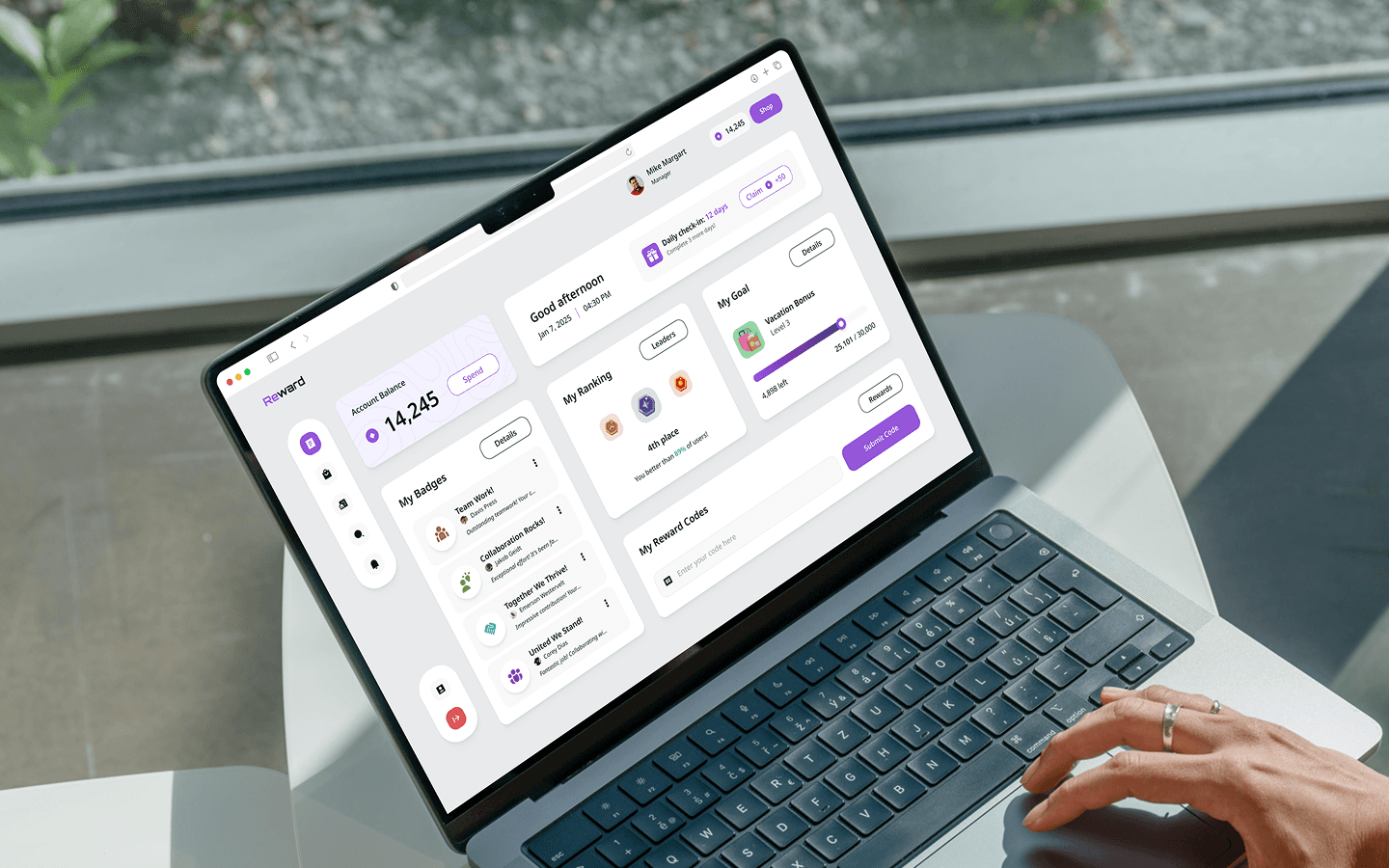 Reward platform features