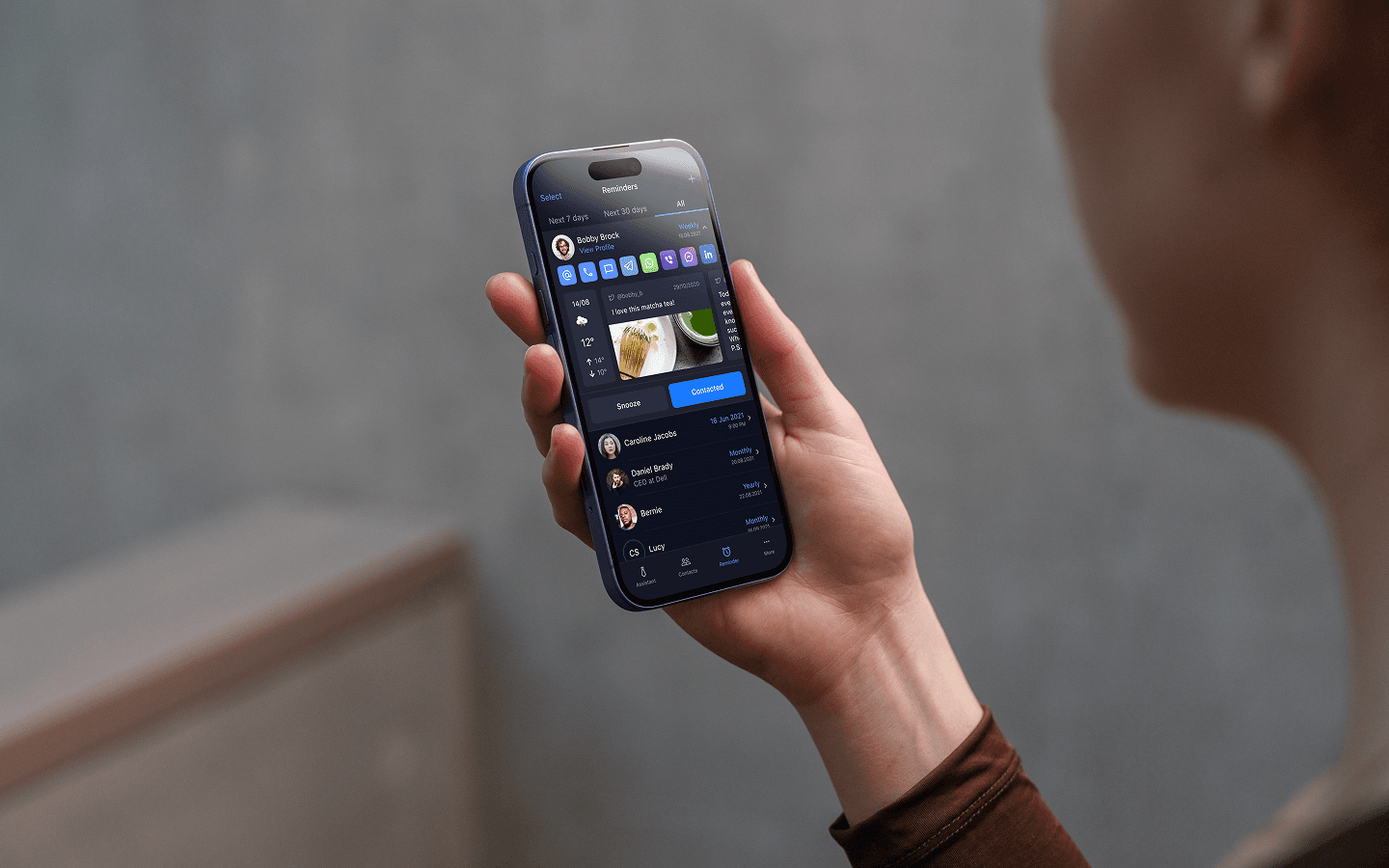 Personal contacts CRM features