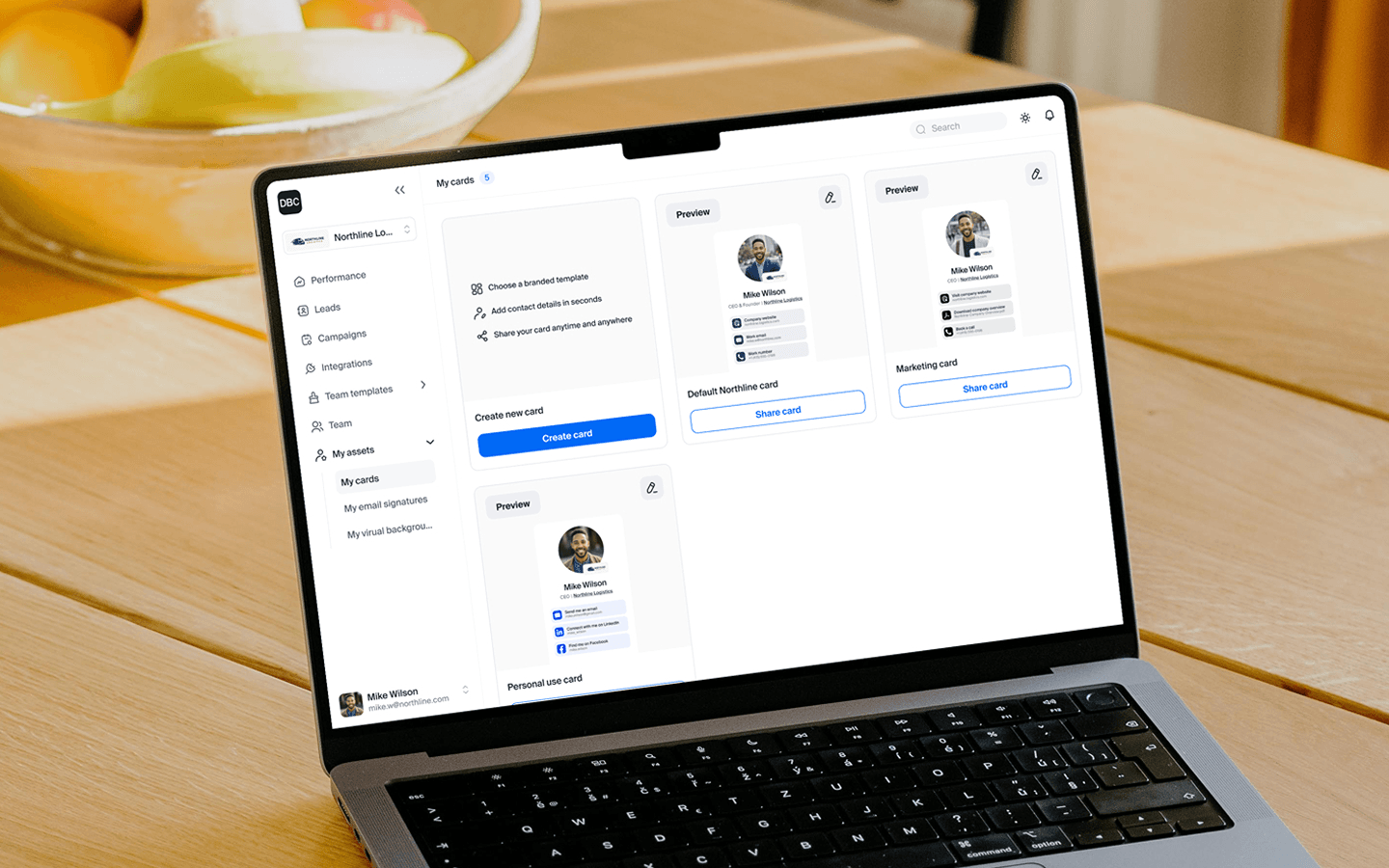 Digital business card platform features