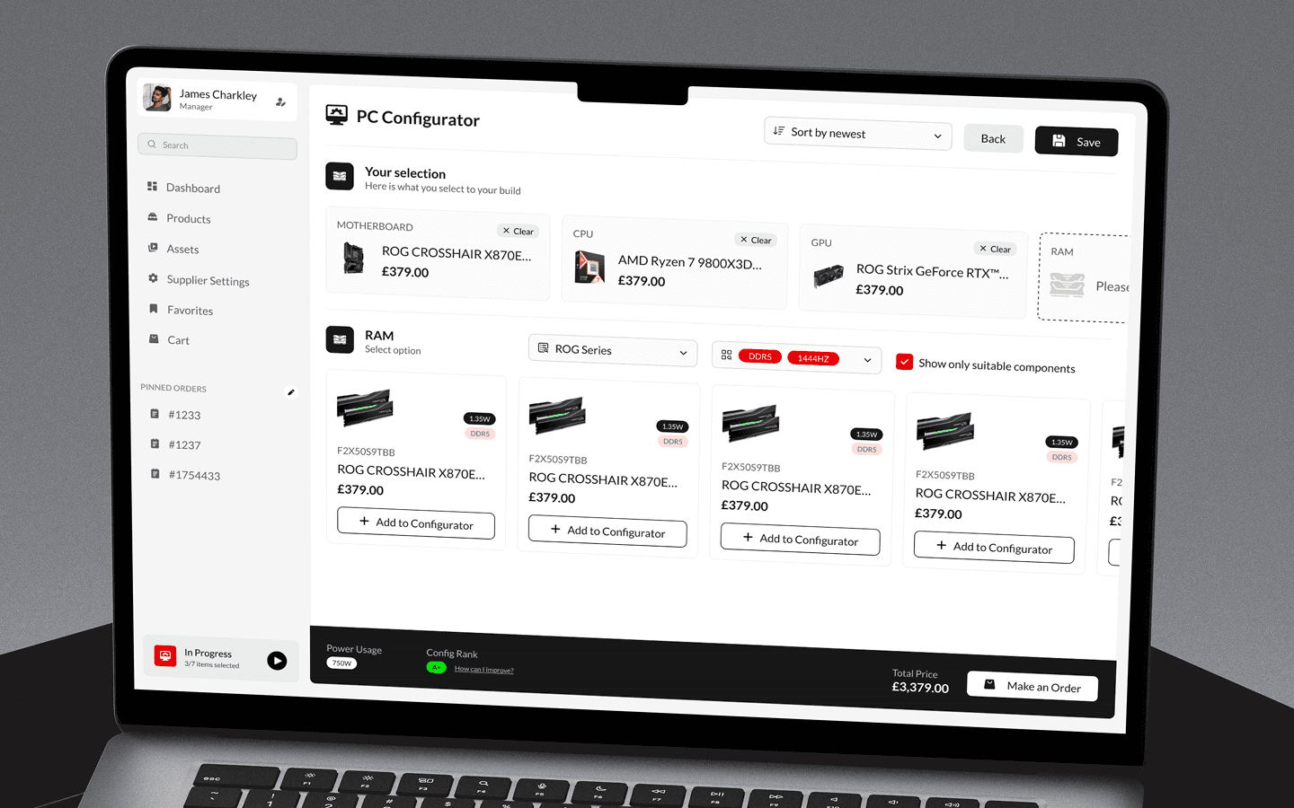 B2B product platform features