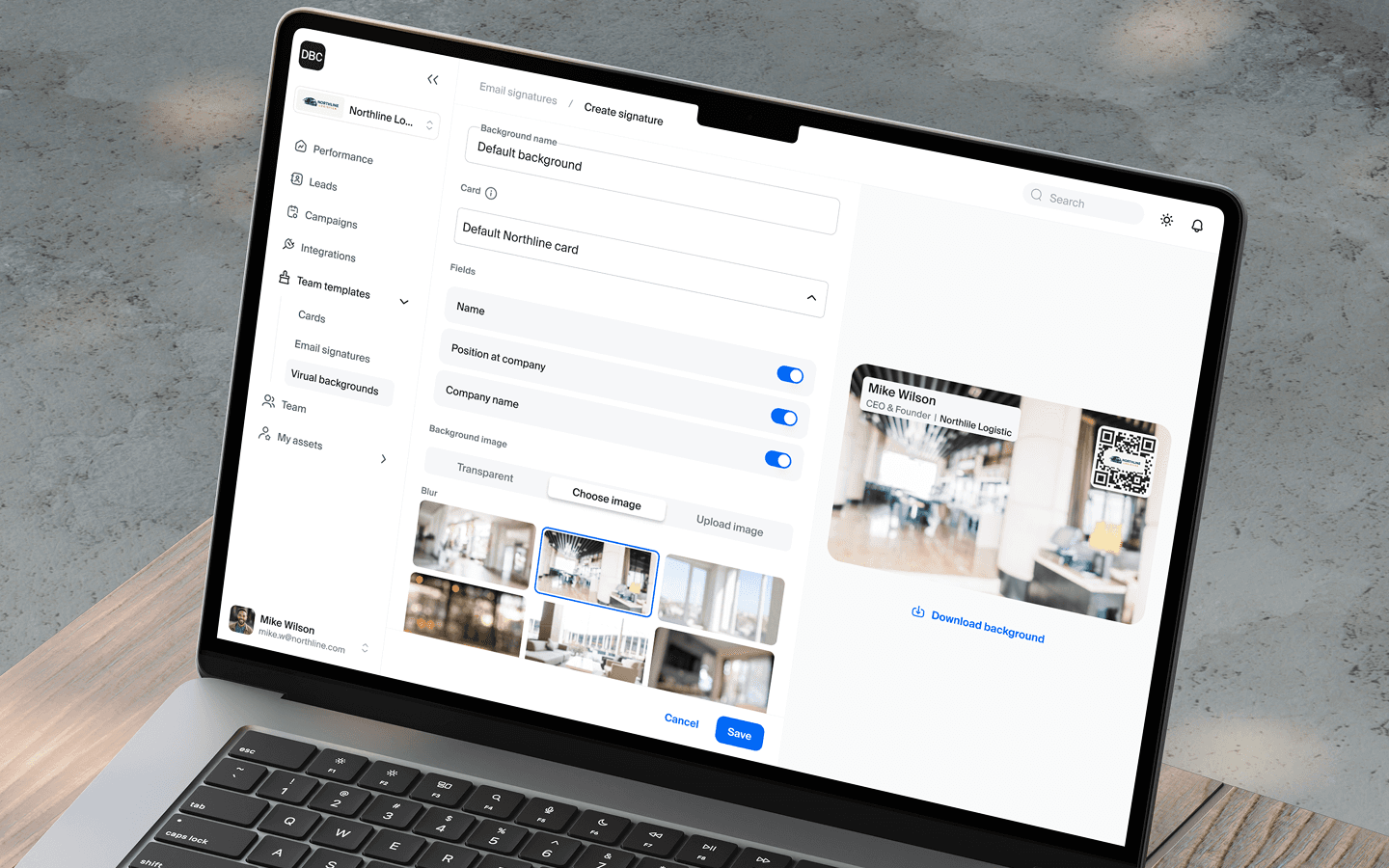 Digital business card platform features